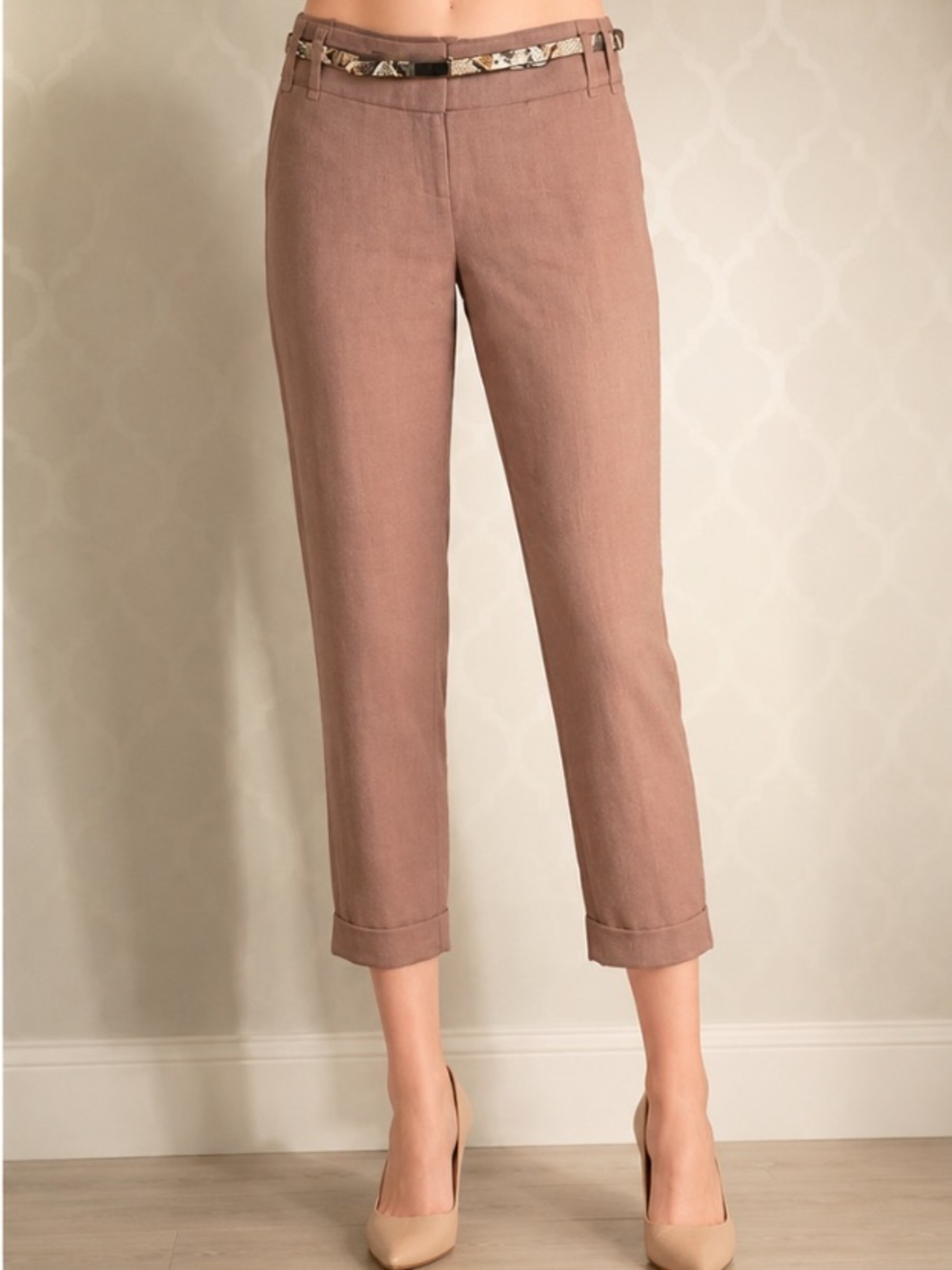 THE LIMITED TAN ANKLE PANT